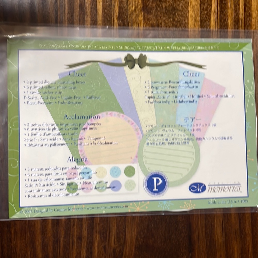 Creative Memories Cheer Kit